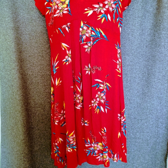 3/$30 🦜K JORDAN Tropical dress - Picture 3 of 3